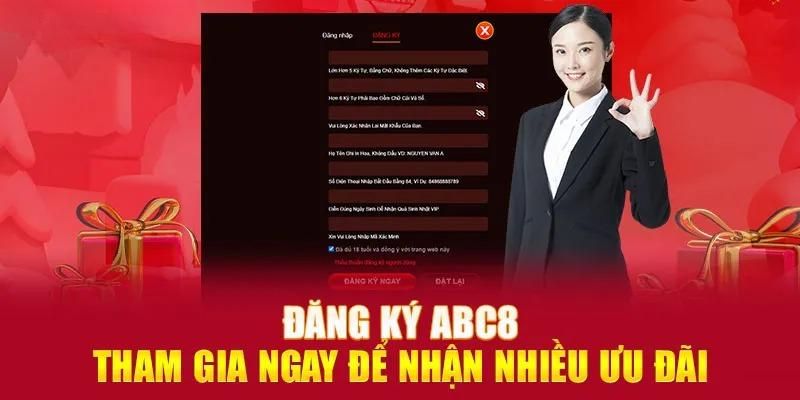 Cách hướng dẫn chi tiết về đăng ký ABC8 chuẩn